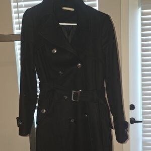 Women's Black Trench Coat